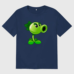 Футболка оверсайз женская Повторитель горохострел, цвет: тёмно-синий