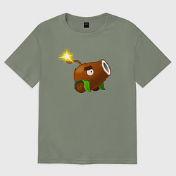 Женская футболка оверсайз Кокосовая пушка