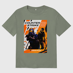 Футболка оверсайз женская КС 2 Азимов, цвет: авокадо