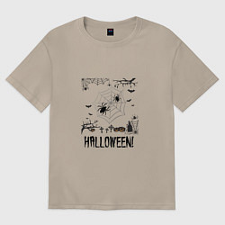 Женская футболка оверсайз Хэллоуин в конце октября
