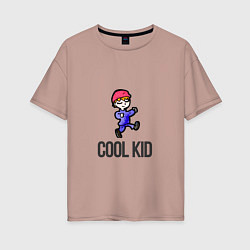 Женская футболка оверсайз Cool kid