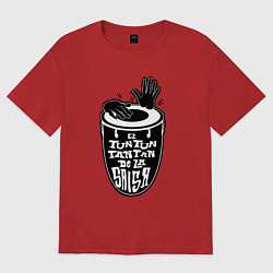 Женская футболка оверсайз Конгас барабан танец De la salsa