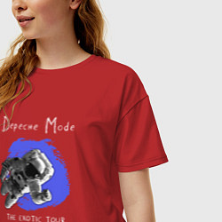 Футболка оверсайз женская Depeche Mode - The Exotic Tour, цвет: красный — фото 2