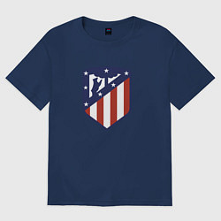 Футболка оверсайз женская Atletico Madrid FC, цвет: тёмно-синий