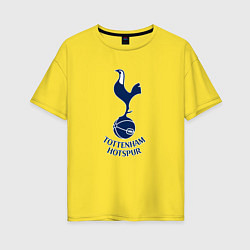 Футболка оверсайз женская Tottenham Hotspur fc sport, цвет: желтый