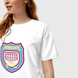 Футболка оверсайз женская Арброт фк клуб, цвет: белый — фото 2