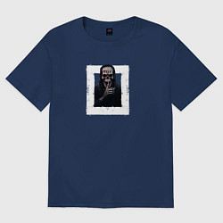 Женская футболка оверсайз Скелет просит не шуметь