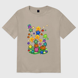 Футболка оверсайз женская Stardew Vally Junimo, цвет: миндальный