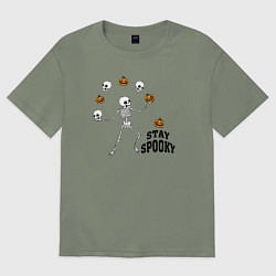 Женская футболка оверсайз Stay spooky