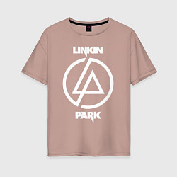 Женская футболка оверсайз Linkin Park logo