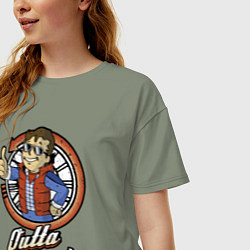 Футболка оверсайз женская Vault future, цвет: авокадо — фото 2