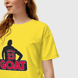 Футболка оверсайз женская Jordan goat, цвет: желтый — фото 2