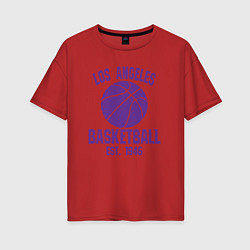 Женская футболка оверсайз Basketball Los Angeles