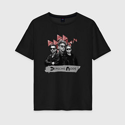 Женская футболка оверсайз Depeche Mode - a band spirit tour
