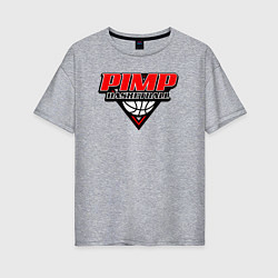 Женская футболка оверсайз Pimp basketball