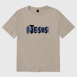 Футболка оверсайз женская Depeche Mode - personal jesus logo, цвет: миндальный