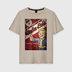 Женская футболка оверсайз Vault boy - nuclear cola