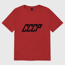 Футболка оверсайз женская Стильный СССР, цвет: красный