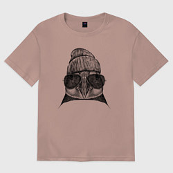 Футболка оверсайз женская Тупик модный, цвет: пыльно-розовый