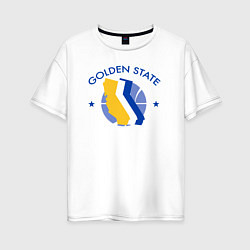 Женская футболка оверсайз Golden State stars