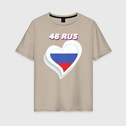 Женская футболка оверсайз 46 регион Курская область