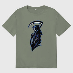 Футболка оверсайз женская Grim reaper, цвет: авокадо
