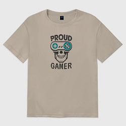 Женская футболка оверсайз Proud Gamer