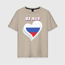 Женская футболка оверсайз 93 регион Краснодарский край