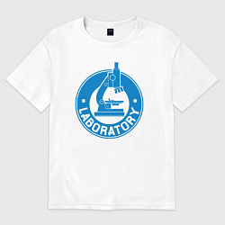 Футболка оверсайз женская Laboratory, цвет: белый