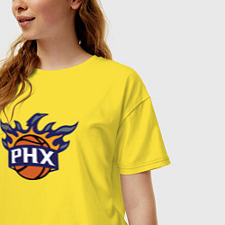 Футболка оверсайз женская Phoenix Suns fire, цвет: желтый — фото 2