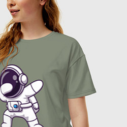 Футболка оверсайз женская Космонавт dab, цвет: авокадо — фото 2