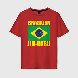 Женская футболка оверсайз Brazilian jiu-jitsu