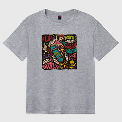 Женская футболка оверсайз Skateboard 1969