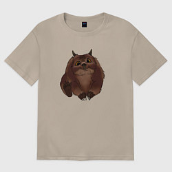 Футболка оверсайз женская Детеныш Медвесыча, цвет: миндальный