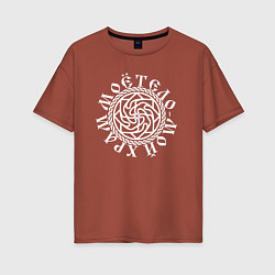 Женская футболка оверсайз Символ здрабережень - тело мой храм
