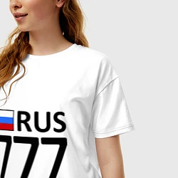 Футболка оверсайз женская RUS 777, цвет: белый — фото 2