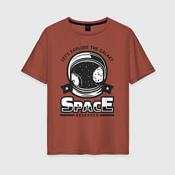 Женская футболка оверсайз Поиск в космосе
