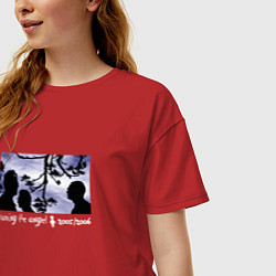 Футболка оверсайз женская Depeche Mode - PTA tour, цвет: красный — фото 2