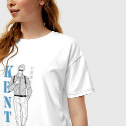 Футболка оверсайз женская Нанами Кенто, цвет: белый — фото 2