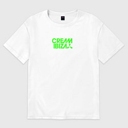 Футболка оверсайз женская Cream Ibiza, цвет: белый