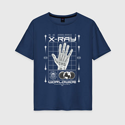 Женская футболка оверсайз X-ray streetwear