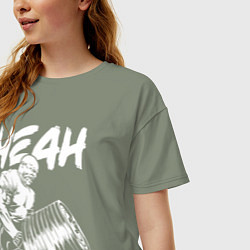 Футболка оверсайз женская Ронни Коулман, цвет: авокадо — фото 2