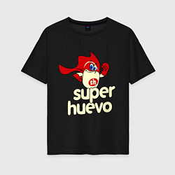 Женская футболка оверсайз Super Huevo