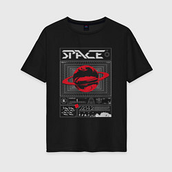 Женская футболка оверсайз Space streetwear