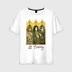 Футболка оверсайз женская St trinity, цвет: белый