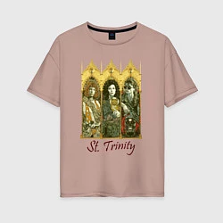 Футболка оверсайз женская St trinity, цвет: пыльно-розовый