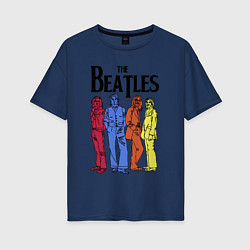 Женская футболка оверсайз The Beatles all