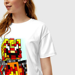 Футболка оверсайз женская Desondra2024 In Minecraft, цвет: белый — фото 2