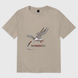 Женская футболка оверсайз Гусь с косой