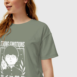 Футболка оверсайз женская Шигео Кагеяма и Экубо, цвет: авокадо — фото 2